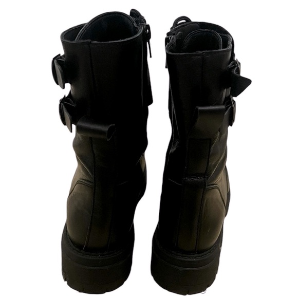 Santana Leather Double Buckle Boots size 10 - Picture 5 of 9